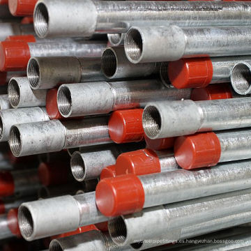 Tubo de acero galvanizado DIP caliente para la exportación